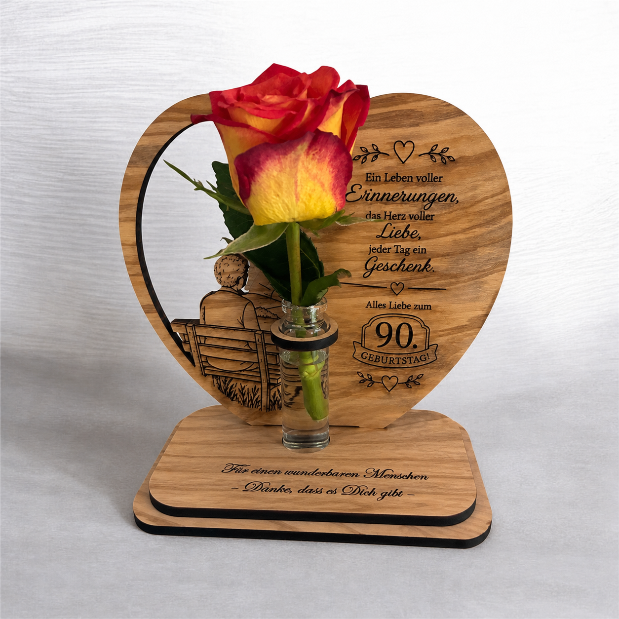 Personalisiertes Geburtstagsgeschenk aus Holz